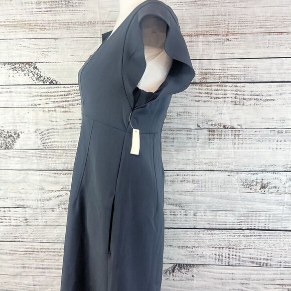 Lark & Ro Dress size 8 Black Stretch Above Knee A Line Wedding Church Career - Picture 9 of 12